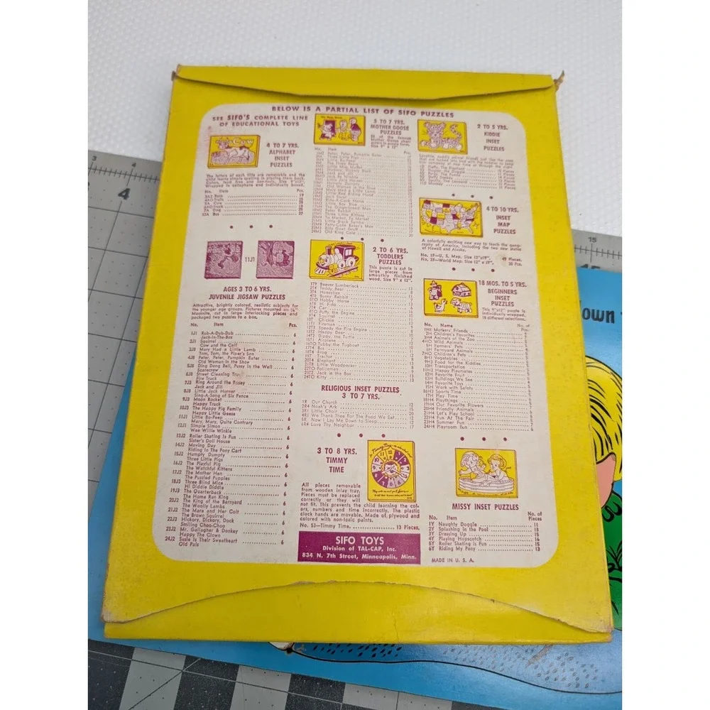 SIFO Wooden Tray Puzzle Now I Lay Me Down To Sleep 12 Pcs